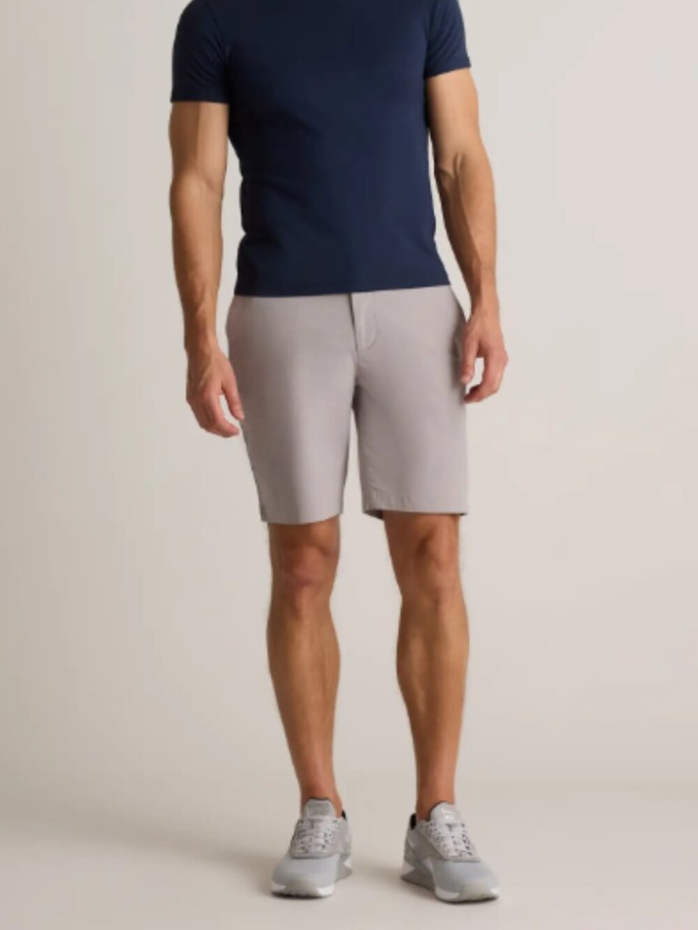 Quince Organic Cotton Coolmax® Chino Shorts - 9" Gravel - Size 30